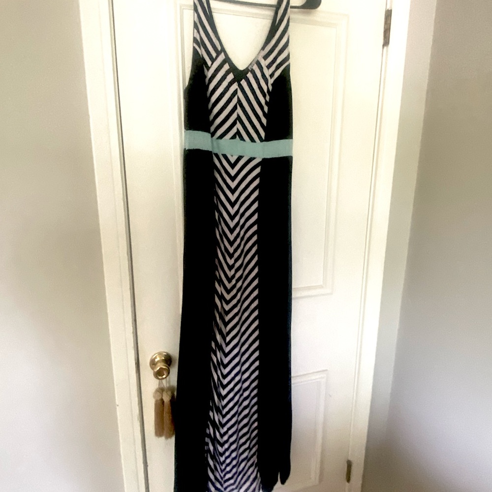 Four Stars Casual Striped Maxi Dress- XL